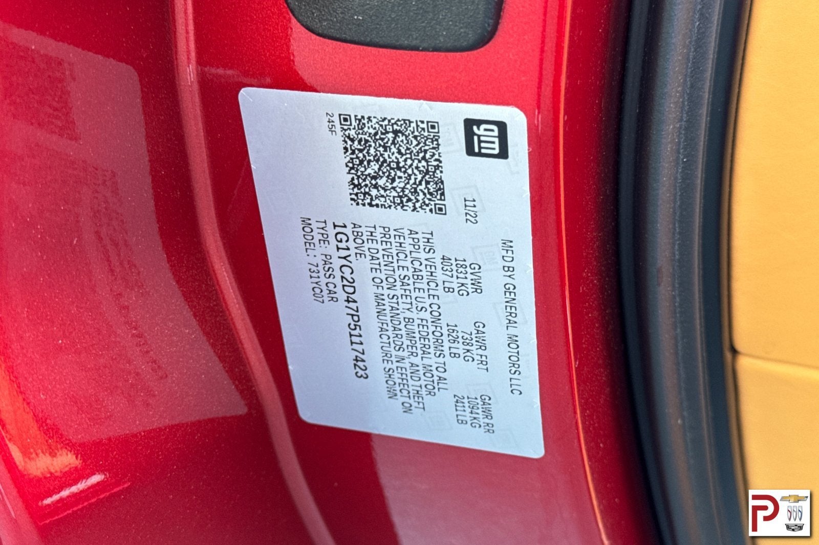 2023 Chevrolet Corvette Stingray 3LT
