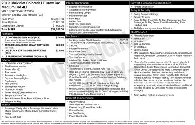2019 Chevrolet Colorado 4WD LT