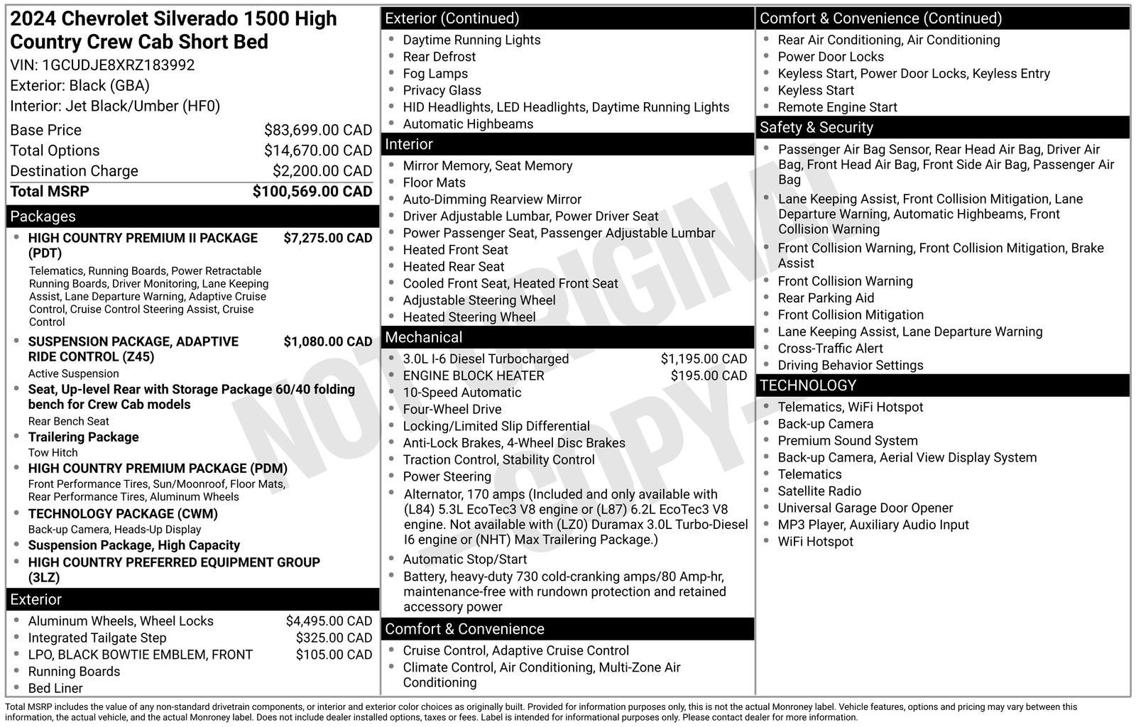 2024 Chevrolet Silverado 1500 High Country