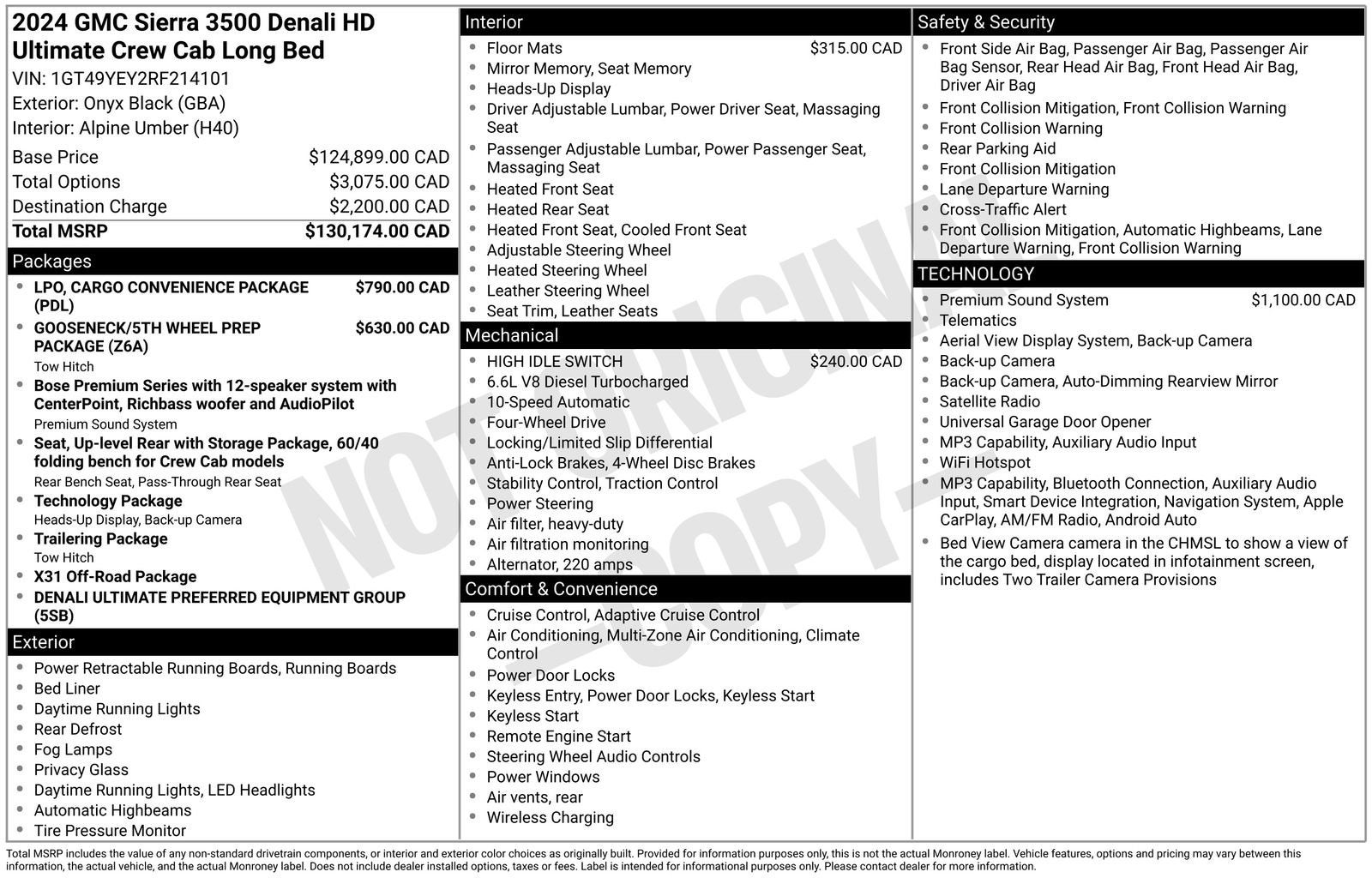2024 GMC Sierra 3500 HD Denali Ultimate