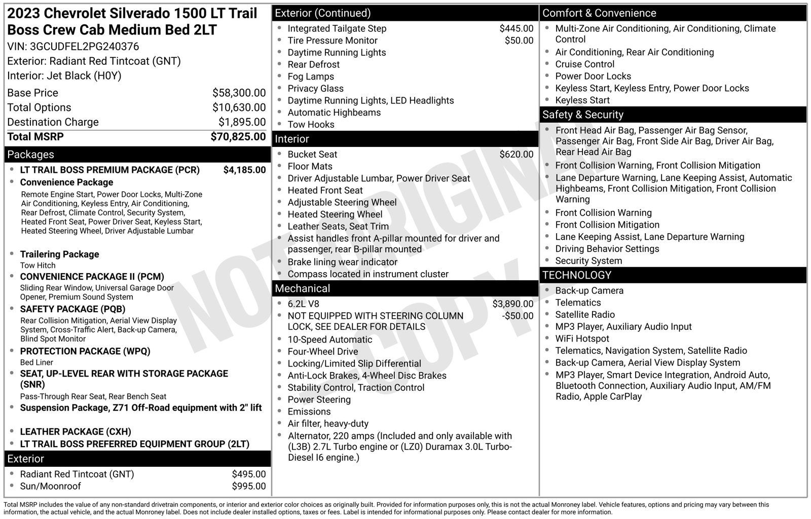 2023 Chevrolet Silverado 1500 LT Trail Boss