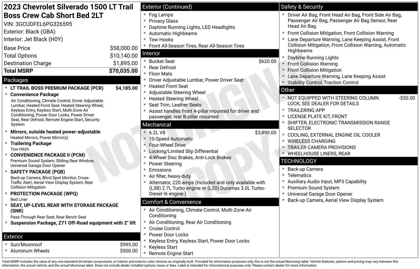 2023 Chevrolet Silverado 1500 LT Trail Boss