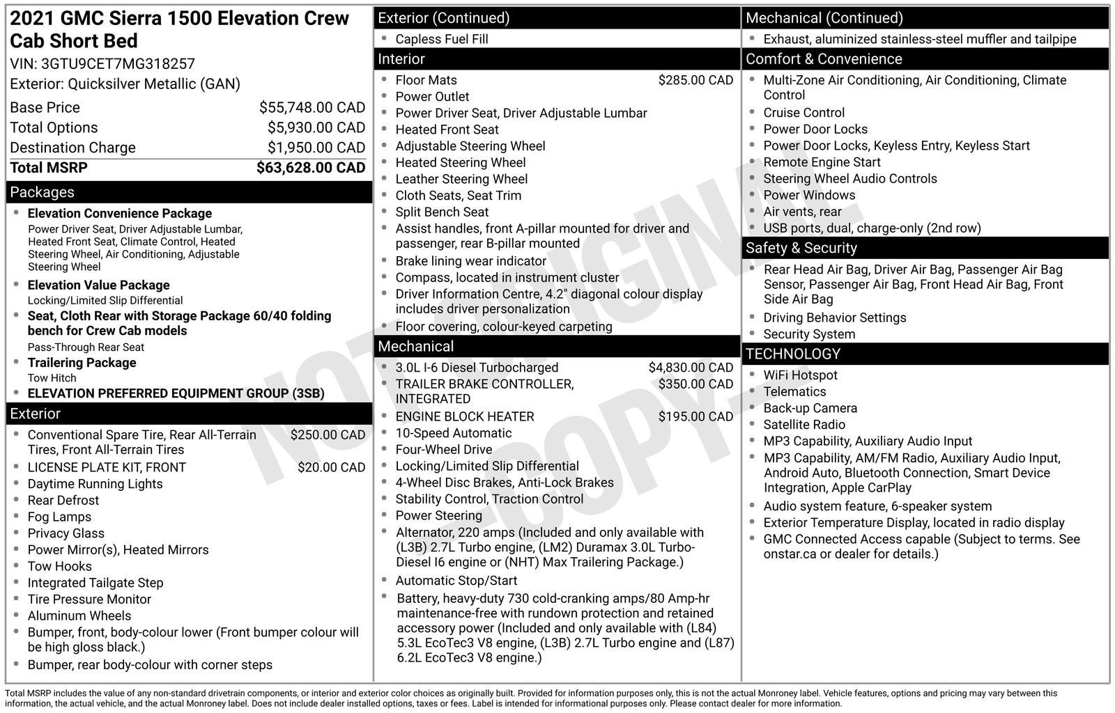 2021 GMC Sierra 1500 Elevation